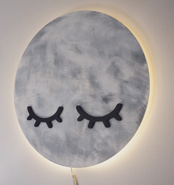 Applique murale veilleuse Jolie Lune endormie